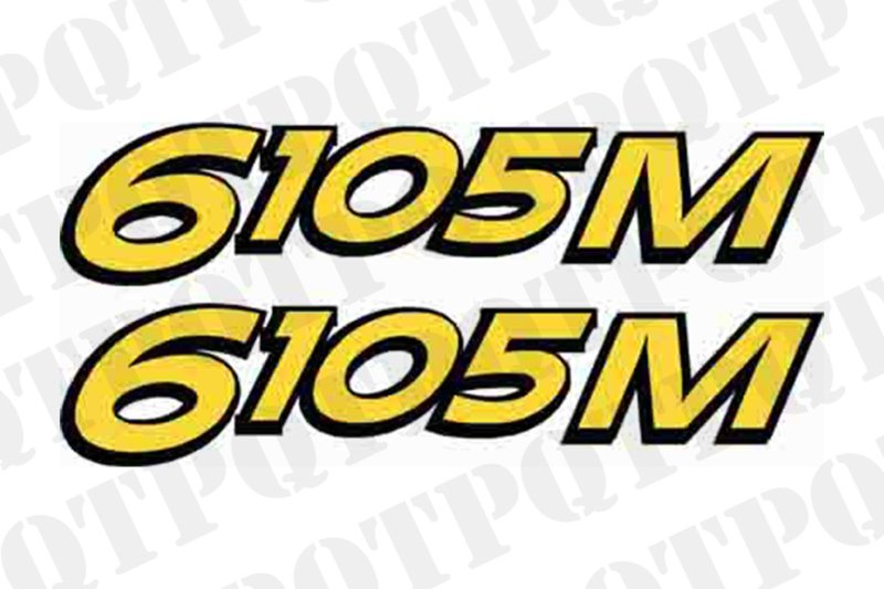 JOHN DEERE 6105M MODEL DECAL LH AND RH