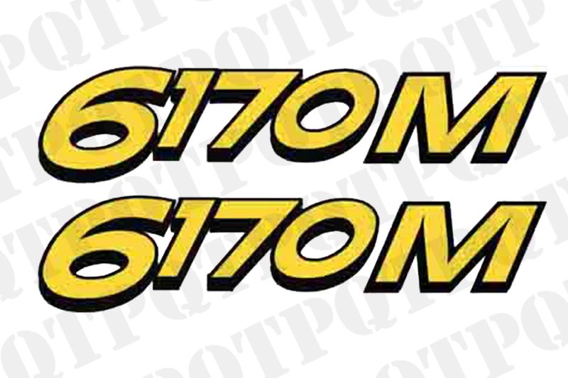 JOHN DEERE 6170M MODEL DECAL LEFT AND RIGHT