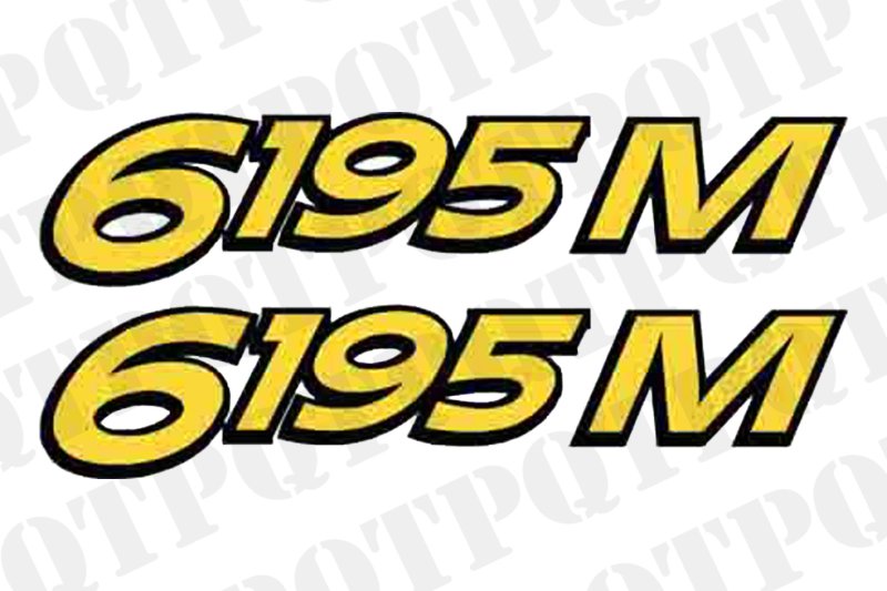 JOHN DEERE 6195M MODEL DECAL LEFT AND RIGHT