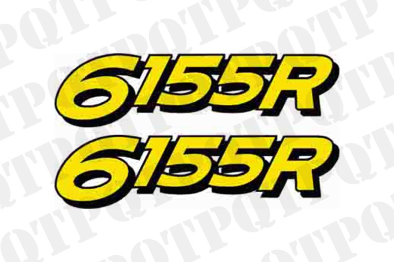 JOHN DEERE 6155R MODEL DECALS LEFT AND RIGHT