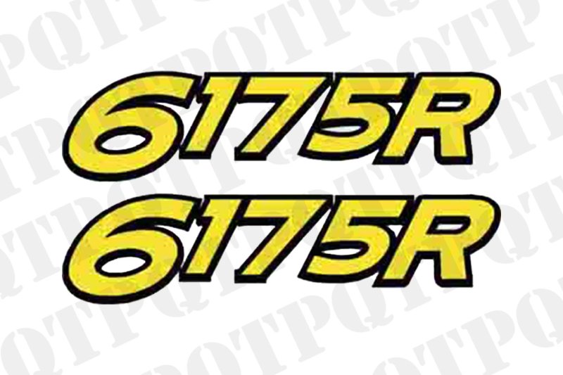JOHN DEERE 6175R MODEL DECAL LEFT AND RIGHT