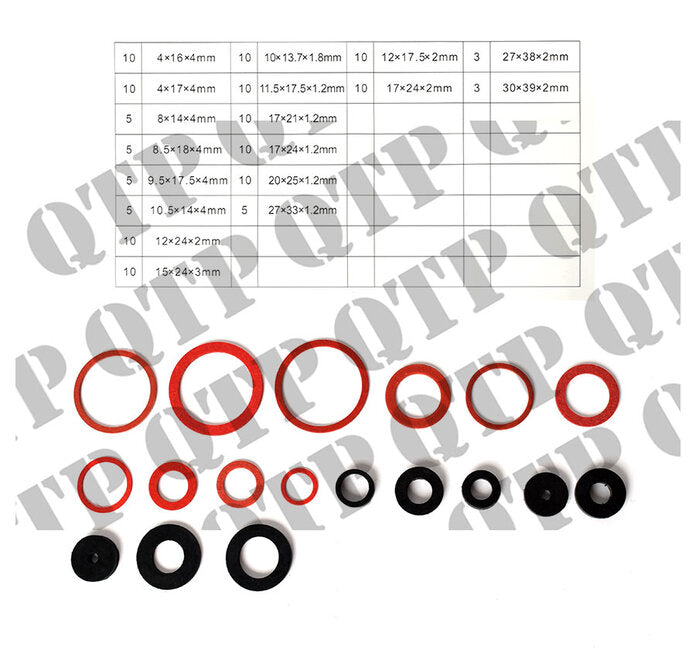 RUBBER SEALING WASHER KIT 141PCS