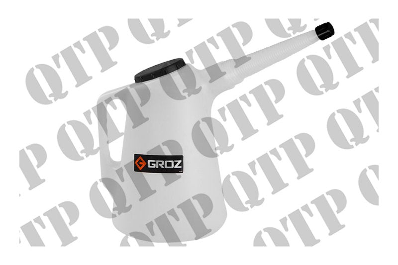 PLASTIC MEASURE C/W DUST CAP AND FLEXIBLE SPOUT