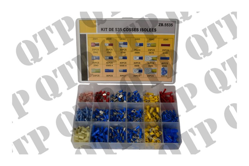 INSULATED TERMINALS KIT 535 PIECES