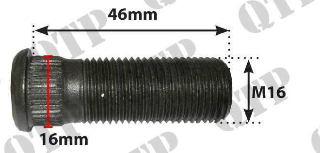 WHEEL STUD M16