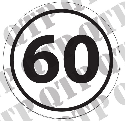 DECAL 60 KMPH