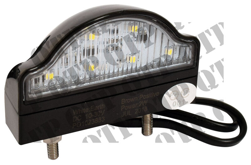LAMP NUMBER PLATE