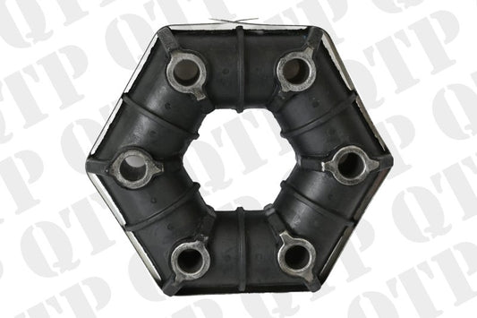 RUBBER TOPPER SHAFT DRIVE COUPLING 6 HOLE 114MM