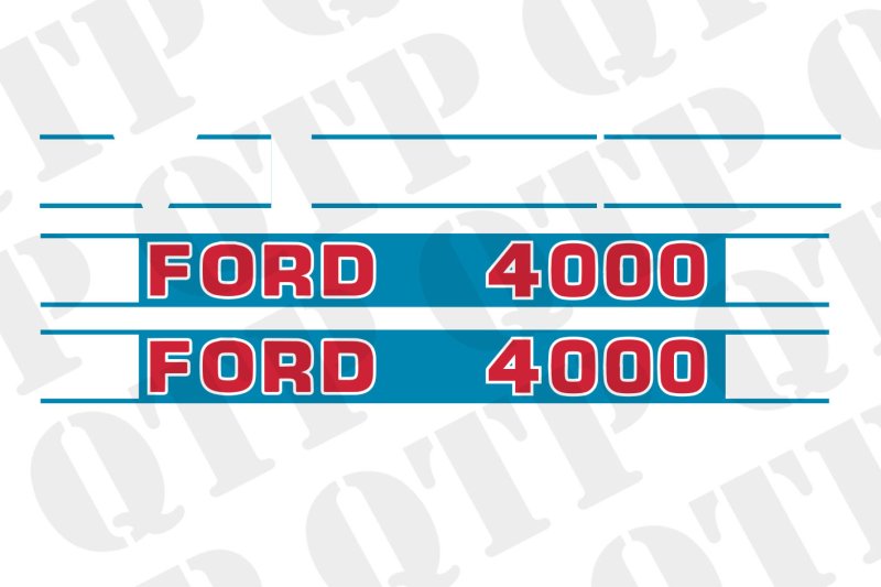 DECAL KIT FORD 4000