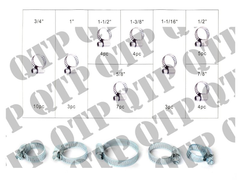 HOSE CLAMP KIT 40PCS