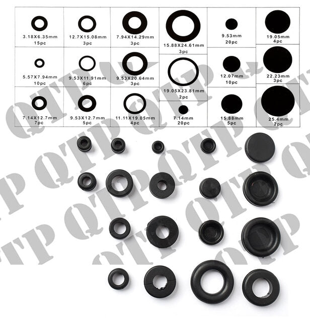 RUBBER GROMMET KIT 125PCS