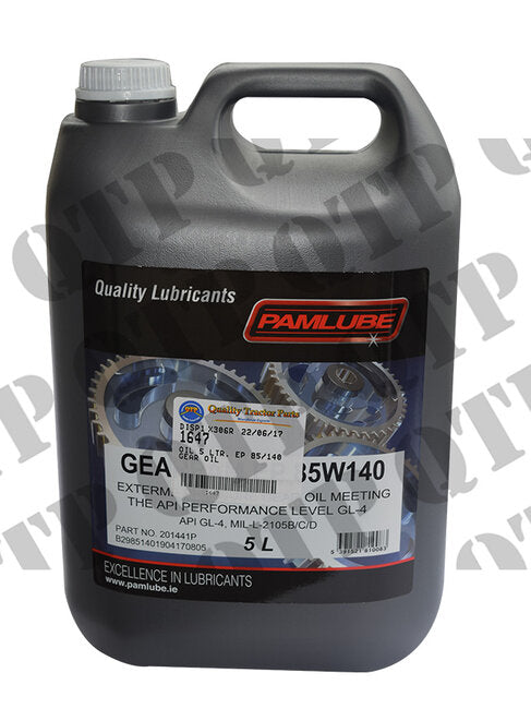 OIL 5 LTR. EP 85/140 GEAR OIL