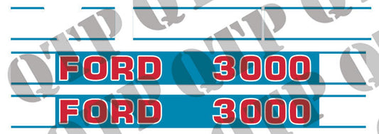 DECAL KIT FORD 3000