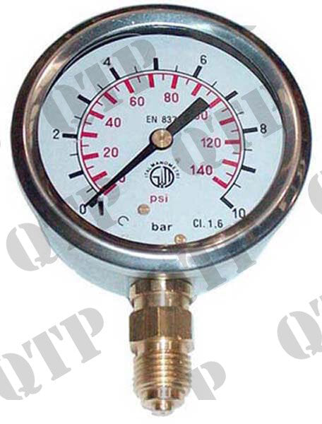 OIL PRESSURE GAUGE 140 PSI GLUCERYNE FILLED