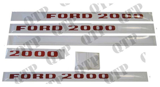 DECAL KIT FORD 2000