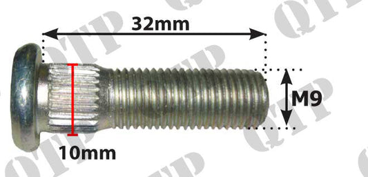 WHEEL STUD 3/8" FOR 51156 NUT