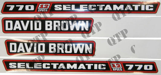 DECAL KIT - DAVID BROWN 770