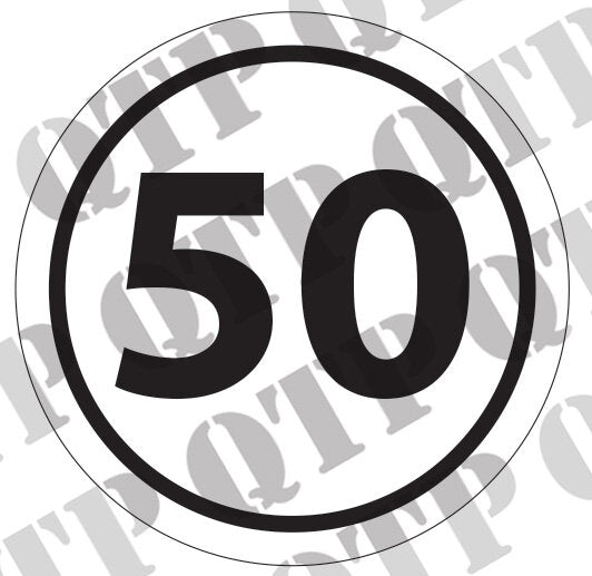 DECAL 50 KMPH